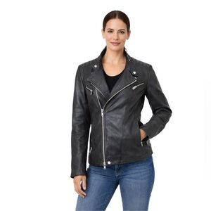 ZADIG AND VOLTAIRE MOTO BIKER LEATHER JACKET